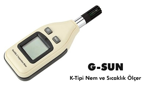 GSUN Nem ve Sıcaklık Ölçer